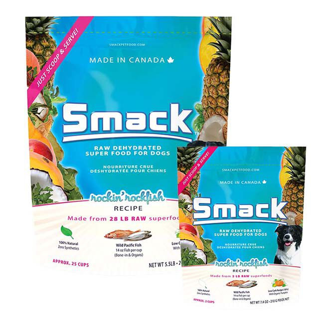 Smack Rockin Rockfish Raw Dehydrated Dog Food 210g