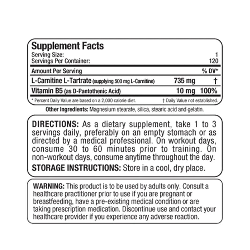 Allmax Nutrition L-Carnitine - 120 Capules