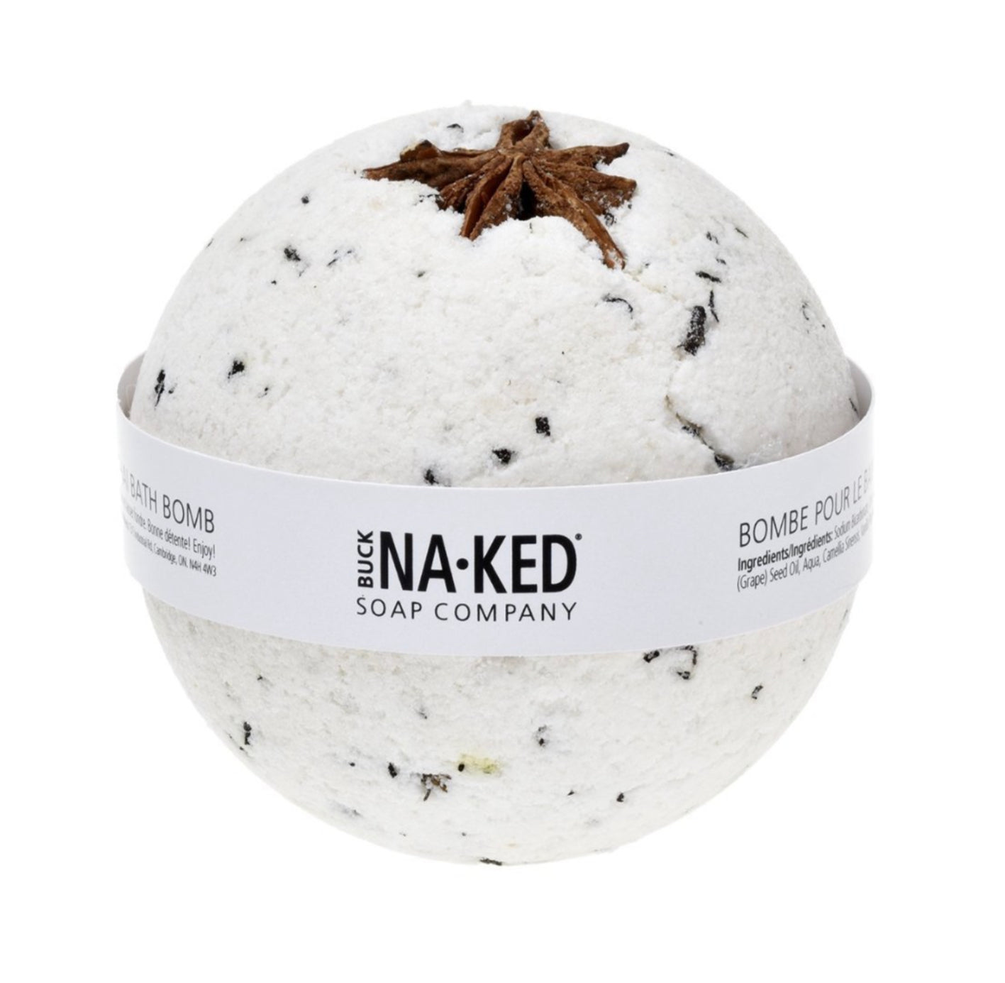 BUCK NAKED Vanilla Chai Bath Bomb