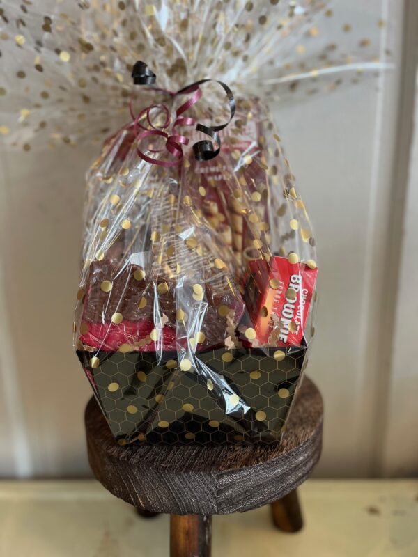 Valentine's Day sweets gift basket