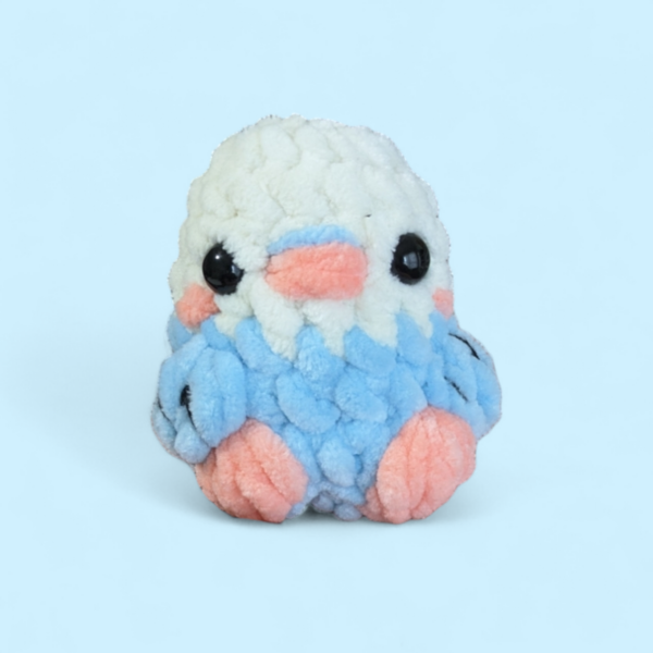 mini budgie crochet plushie