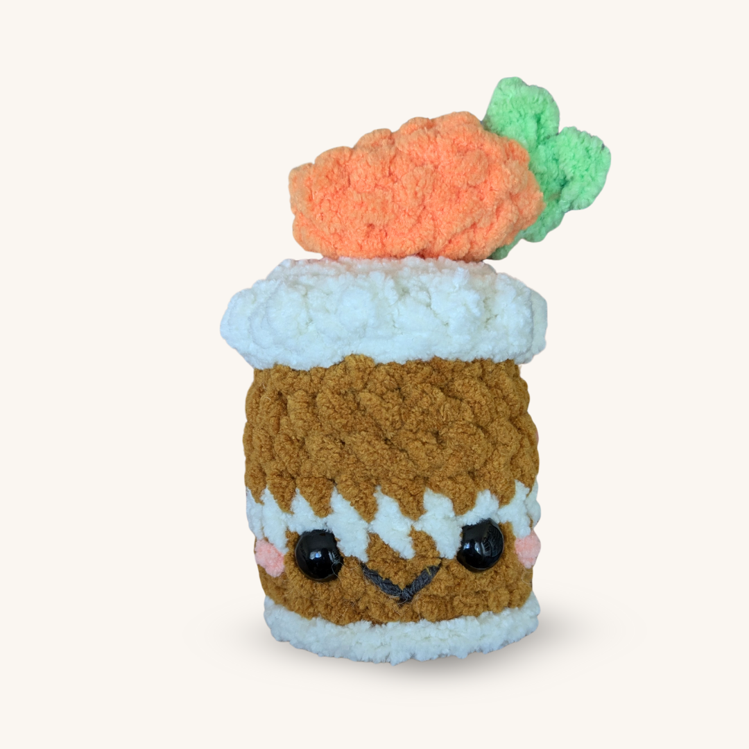 Carrot Cake Crochet Plushie