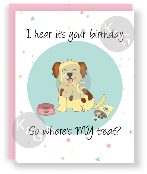 Happy Birthday dog treat