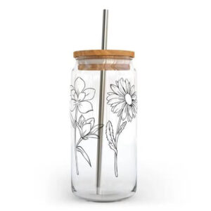 Flower DIY-ex Glass Can Cup