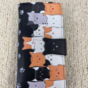 Large Cute Cat Patterned Wallet