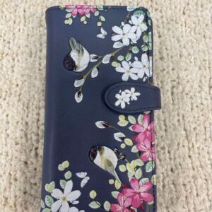 Large Floral and Bird Patterned Wallet