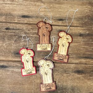 Wooden Guelph Ornaments