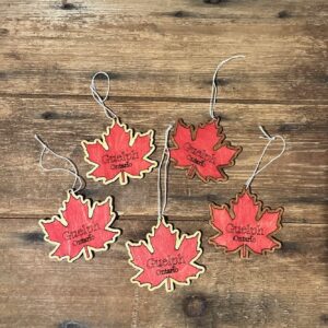 Wooden Guelph Ornaments