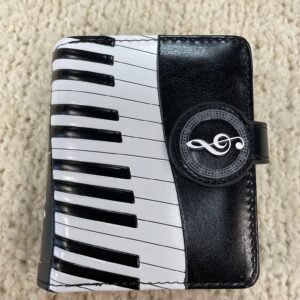 Small Piano Patterned Wallet