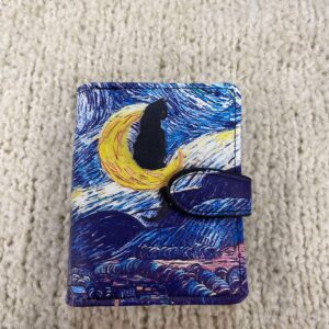 Small Starry Cat Night Wallet