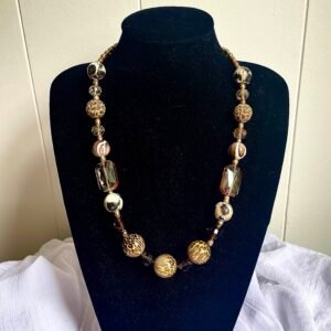 Animal Print Beaded Necklace