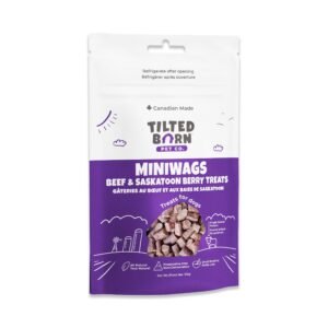 Tilted Barn Pet Co Miniwags Beef & Saskatoon Berry Dog Treats 100g