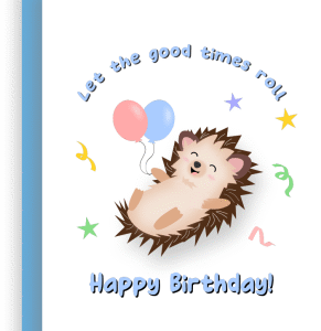 Hedgehog birthday