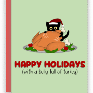 Holiday kitty turkey