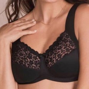 Havanna Wirefree Support Bra - Black