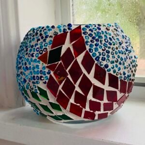 Mosaic Cardinal Tea Light Holder Workshop